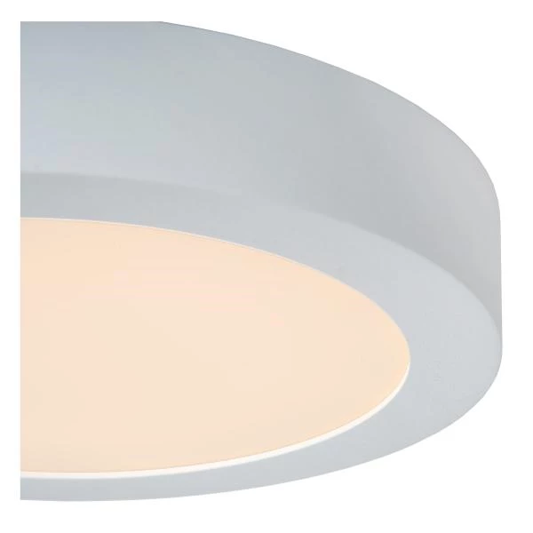 Lucide BRICE-LED - Lámpara de techo Baño - Ø 24 cm - LED Regul. - 1x15W 3000K - IP44 - Blanco - detalle 2